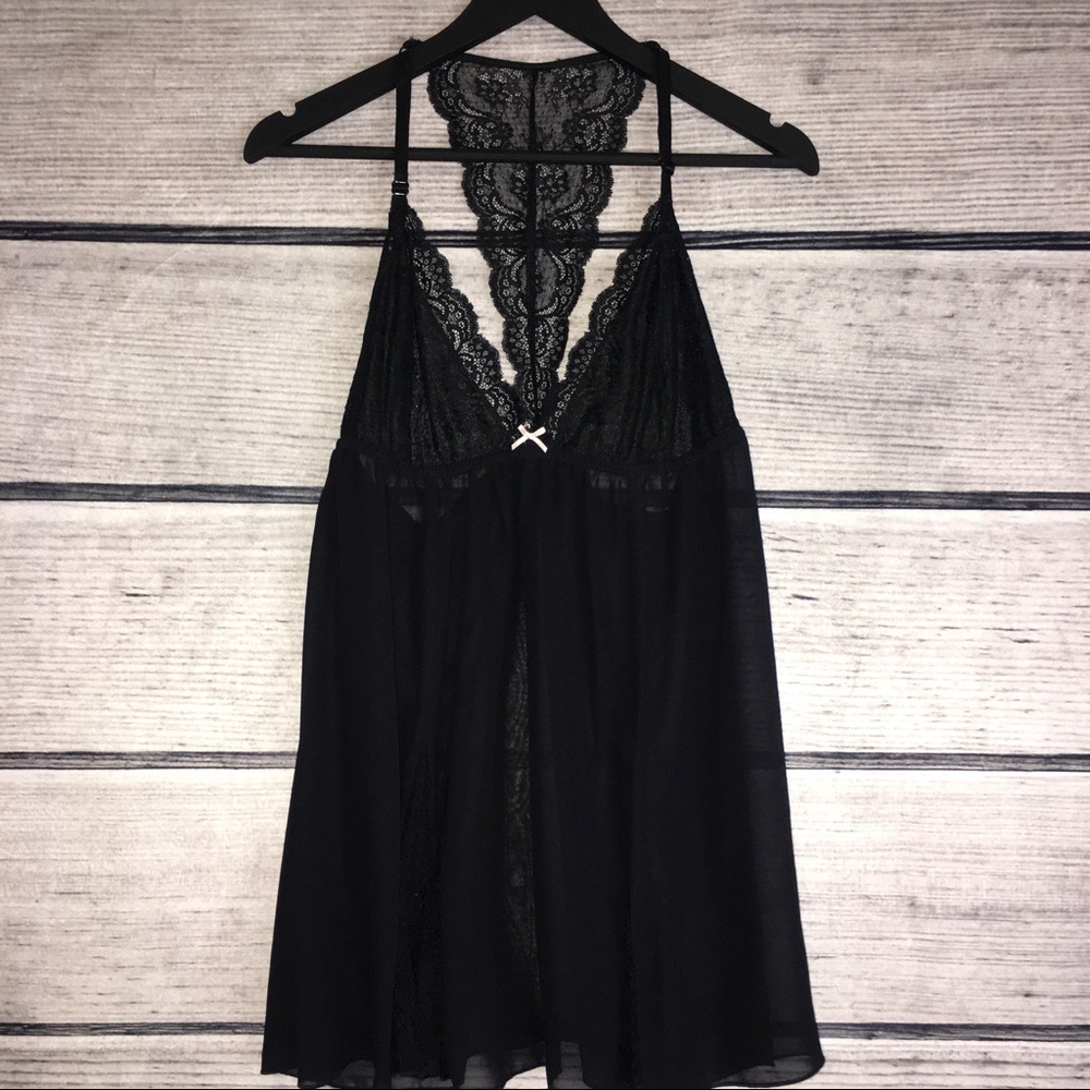 Ambrielle | Lingerie Racer Back Lace Chemise